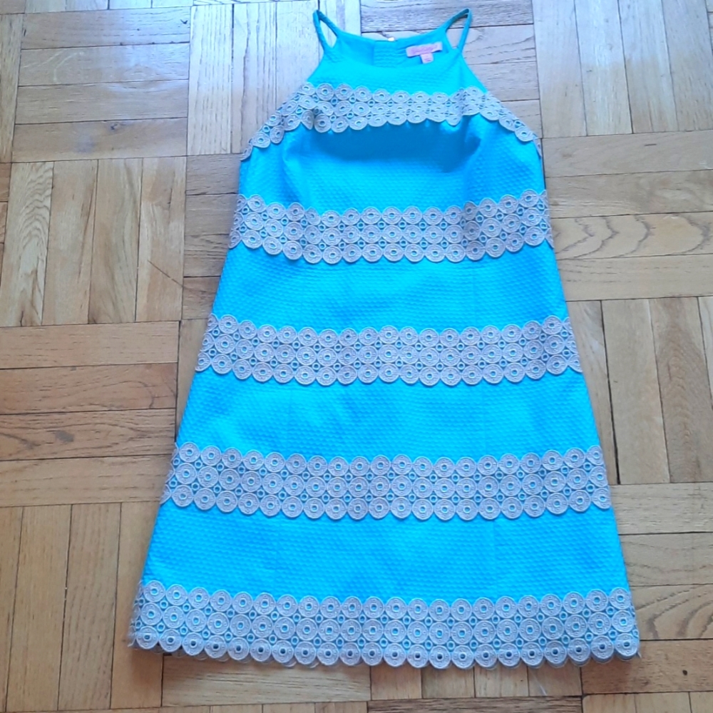 Lily Pulitzer summer dress, size 8, color seafoam